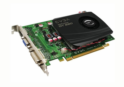 01G-P3-1227-AR EVGA GeForce GT 220 SuperClocked 1GB 128-bit DDR3 PCI Express 2.0 x16 DVI/ VGA/ HDMI Video Graphics Card