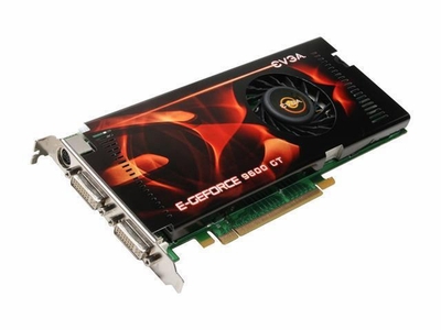 01G-P3-N869-KR EVGA GeForce 9600GT 1GB PCI Express Dual DVI/ HDTV Video Graphics Card