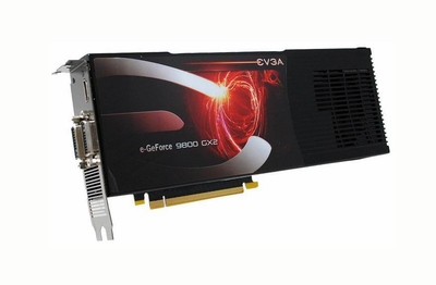 01G-P3-N895-TR EVGA GeForce 9800 GX2 KO 1GB GDDR3 512-bit HDCP Ready SLI Supported PCI Express 2.0 x16 Video Graphics Card