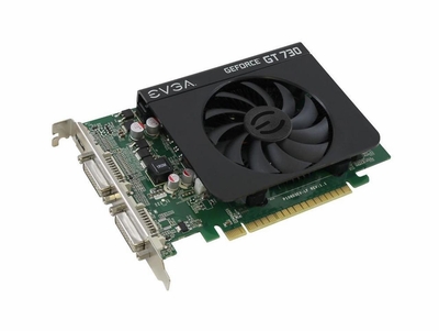 01GP32731L1 EVGA GeForce GT 730 1GB 128-bit DDR3 PCI Express 2.0 x16 Dual DVI-I/ Mini-HDMI Video Graphics Card