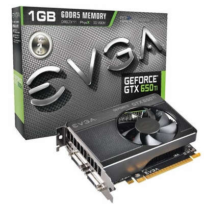 01GP43650AR EVGA GeForce GTX 650 Ti 1GB 128-Bit GDDR5 PCI Express 3.0 x16 HDCP Ready mini HDMI/ Dual DVI Video Graphics Card