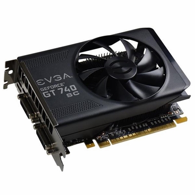 04G-P4-3748-KR EVGA GeForce GT 740 Superclocked 4GB DDR5 128-Bit PCI Express 3.0 DVI-I/ DVI-D/ mini-HDMI Video Graphics Card