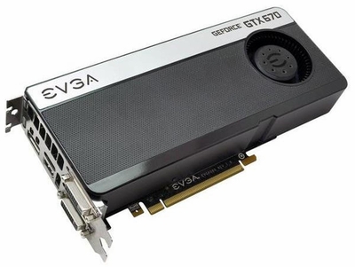 04GP42673B1 EVGA GeForce GTX 670 Superclocked+ 4GB GDDR5 256-bit PCI Express 3.0 x16 Dual DVI/ HDMI/ DisplayPort/ HDCP Ready/ SLI Support Video Graphics Card