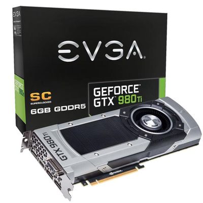 06G-P4-4992-KR EVGA GeForce GTX 980 Ti Superclocked 6GB GDDR5 384-bit SLI Support PCI Express 3.0 Video Graphics Card