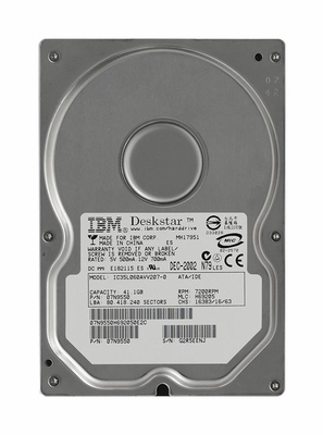 07N9550 IBM Deskstar 180GXP 41.1GB 7200RPM ATA-100 2MB Cache 3.5-inch Internal Hard Drive