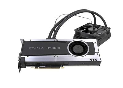 08GP46188KR EVGA Nvidia GeForce GTX 1080 Hybrid 8GB GDDR5X 256-Bit HDMI / 3x DisplayPort / DVI-D PCI-Express 3.0 x16 Video Graphics Card