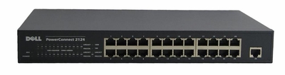 08X156 Dell PowerConnect 2124 24-Ports Fast 10/100BaseT + 1-Port 10/100/1000BaseT Ethernet Network Switch