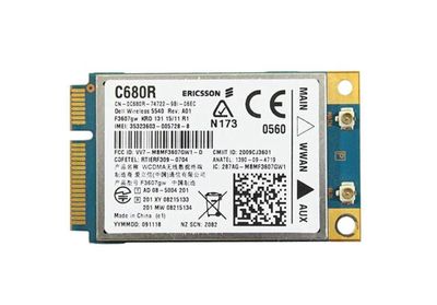 0C680R Dell Latitude 2110 E4200 E4310 E5410 Laptop Internal PCi Mini Wireless 5540 3g Card