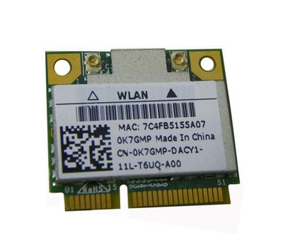 0K7GMP Dell Inspiron Mini 10 1018 Wireless LAN Card