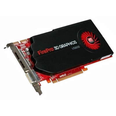 100-505605-A1 ATI FirePro V5800 1GB 128-Bit GDDR5 PCI Express 2.0 x16 DVI Dual Display Port Video Graphics Card