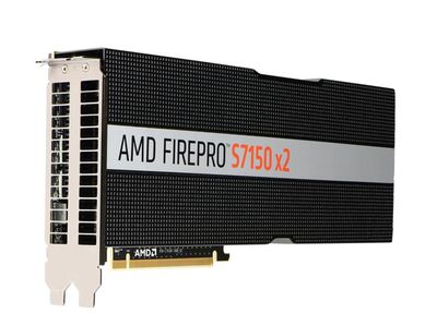 100-505722 AMD FirePro S7150 X2 Graphic Card 2 GPUs 920 MHz Core 16GB GDDR5 PCI Express 3.0 Full-length/Full-height Dual Slot Space Required