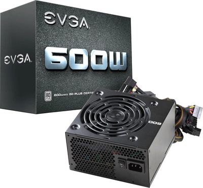 100-W1-0600-K1 EVGA 600 W1 600-Watts ATX12V 8-Pin Redundant 80 Plus Power Supply