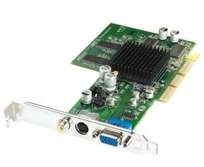 102-A06215-00 ATI Radeon 9200 128MB DDR AGP 8x VGA Composite Video/S-Video Video Graphics Card