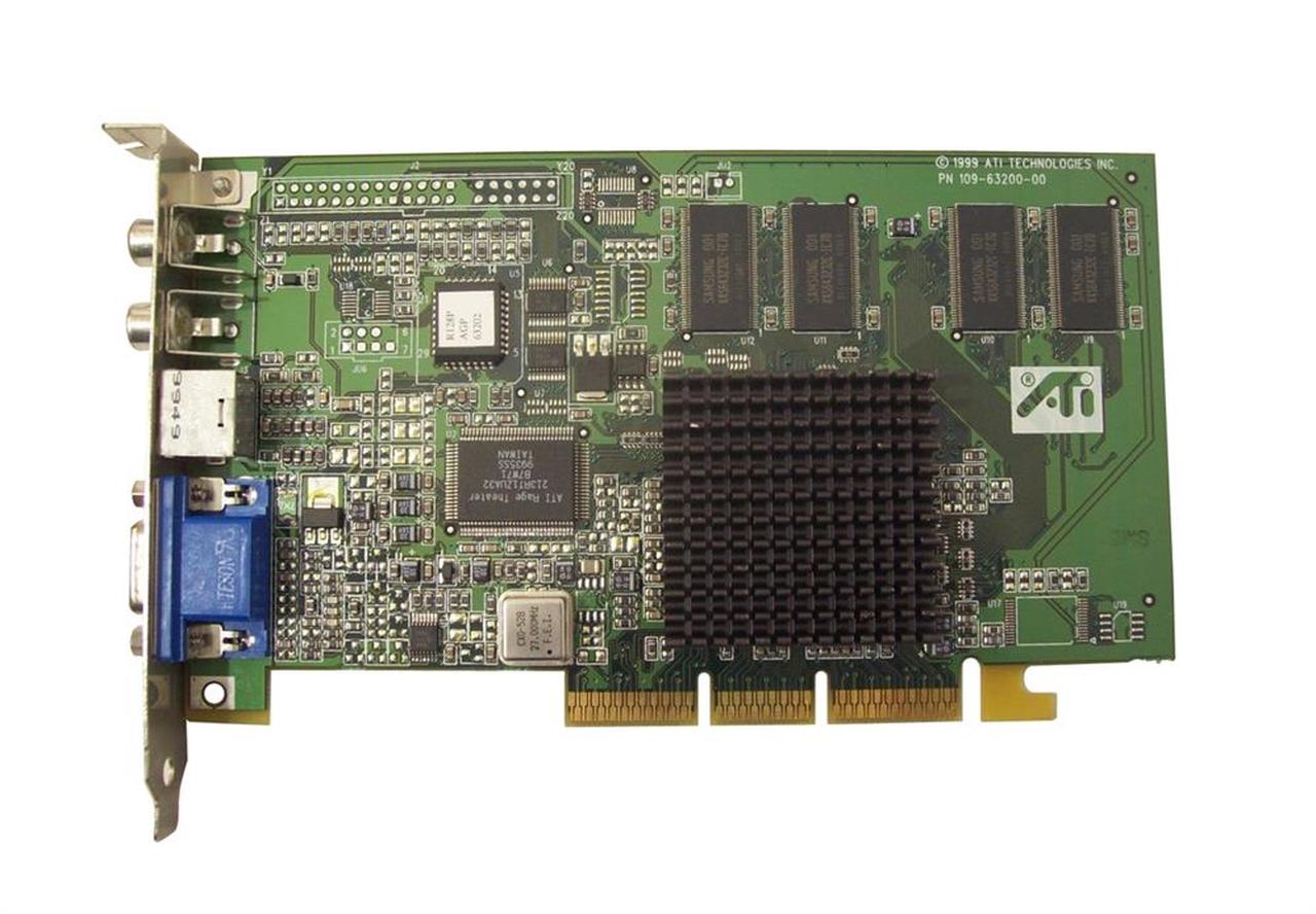 109-63200-00 ATI All-in-Wonder Rage 128 32MB TV-out/ AGP Video