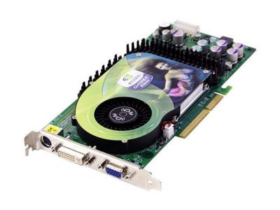 128-A8-N343-AR EVGA GeForce 6800 128MB DDR 256-bit DVI/ D-Sub/ S-Video Out/ AGP 4X/8X Video Graphics Card
