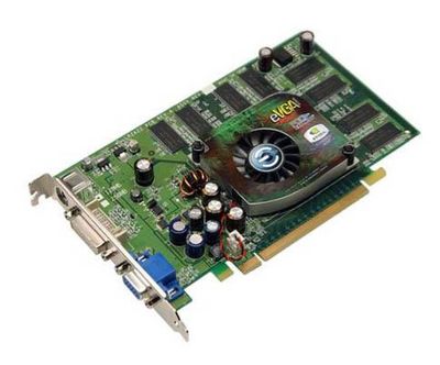 128-P2-N361-BX EVGA e-GeForce 6200 128MB DDR 128-bit PCI Express x16 Video Graphics Card