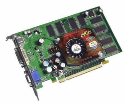128-P2-N361-R1 EVGA e-GeForce 6200 128MB DDR 128-bit PCI Express x16 Video Graphics Card
