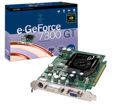 128-P2-N441-R1 EVGA e-GeForce 7300 GT 128MB GDDR2 64-Bit PCI Express x16 SLI Support Video Graphics Card