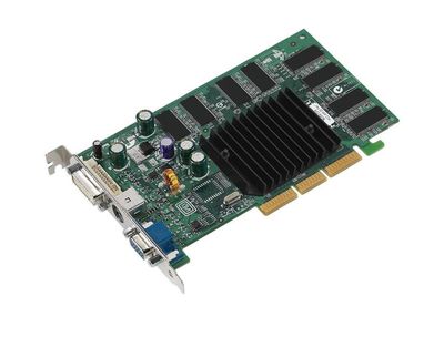 128A8N306K1 EVGA e-GeForce FX 5200 128MB DDR AGP 4X/8x D-Sub/ VGA/ S-Video/ DVI Video Graphics Card