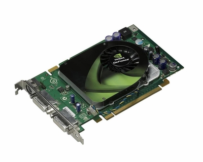 180-10402-0000-A02 Nvidia GeForce 8600GT 256MB 128-Bit GDDR3 PCI Express x16 Dual DVI HDTV/ S-Video Out/ SLI Support Video Graphics Card