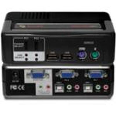 2SVPUA10-001 Avocent 2-Ports SwitchView Multimedia Switch with Audio