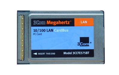 3CCFE575BT 3Com Megahertz PC Card Network Adapter PC Card Type II 1 x RJ-45 10/100Base-TX