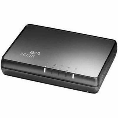 3CFSU05 3Com 5-Port 10/100Mbps Auto Speed Sensing Fast Ethernet Switch