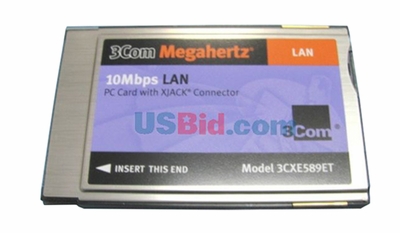 3CXE589ET 3Com Single-Port RJ-45 10Mbps 10Base-T Ethernet PC Card Network Adapter