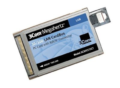 3CXFE575CT 3Com Megahertz Network Adapter CardBus 1 x RJ-45 10/100Base-TX