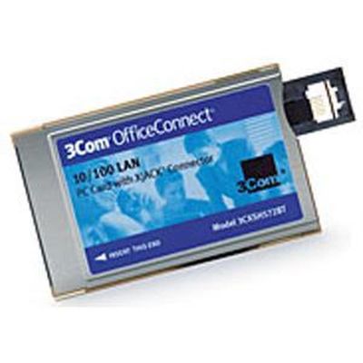 3CXSH572BT 3Com OfficeConnect 10/100 LAN PC Card with XJACK Connector