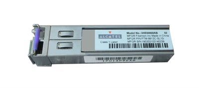 3HE00868AB02 Alcatel-Lucent 1Gbps 1000Base-BX-D Single-mode Fiber 10km 1490nmTX/1310nmRX LC Connector SFP Transceiver Module