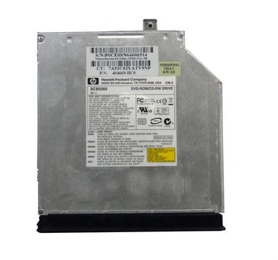 404669-HC0 HP 8x24x DVD-ROM/CD-RW IDE SlimLine Combo Optical Drive for NX9500/ZD7000 Series Notebook
