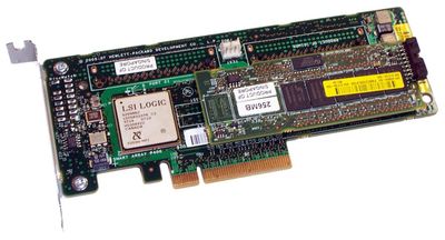 405160-B21 HP Smart Array P400 256MB Cache 8-Channel SAS 3Gbps / SATA 1.5Gbps PCI Express x8 Low Profile RAID 0/1/5/10 Controller Card