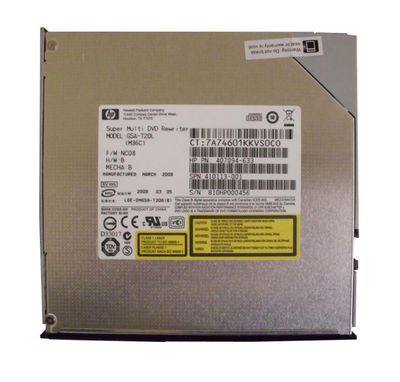 407094-633 HP 8x DVD+R/RW Super Multi Double-Layer Dual Format LightScribe IDE Optical Drive for HP Pavilion DV2000/9000/8000 Series Notebook