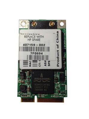 407159-002N HP Mini PCI-Express Broadcom 54G WiFi 802.11b/g High-Speed Embedded Wireless LAN (WLAN) Network Adapter for Business Notebook PC