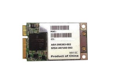 407160-002 HP Mini PCI-Express Broadcom 54G WiFi 802.11b/g High-Speed Embedded Wireless LAN (WLAN) Network Adapter for nc2400 Presario V6000 and Pavilion dv9000 Series