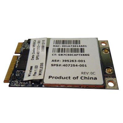 407254-001N HP Mini PCI-Express 54G WiFi 802.11b/g High-Speed Embedded Wireless LAN (WLAN) Network Interface Card for NX6325