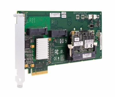 411508-CB2 HP Smart Array E200 PCI-Express 8-Port Serial Attached SCSI (SAS) RAID Controller Card with 128MB Cache Memory