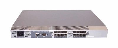 411840-001 HP StorageWorks 4/16 S240E SAN Switch 16 SFP Ports with Full Fabric 4Gbps Auto-Sensing 1U RackMountable