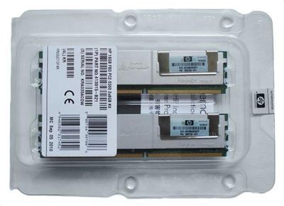 413015-S21 HP 16GB Kit (2 X 8GB) PC2-5300 DDR2-667MHz ECC Fully Buffered CL5 240-Pin DIMM Dual Rank Memory for ProLiant DL380-G5 Server