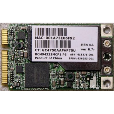 416371R-001 HP Mini PCI-Express 54G WiFi 802.11a/b/g/n Wireless LAN (WLAN) Network Interface Card