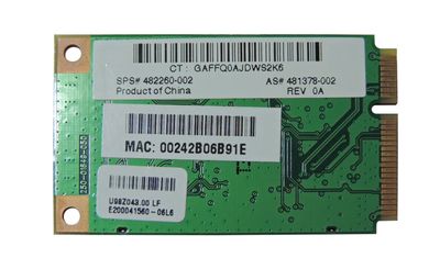 481378-002 HP Mini PCI 802.11a/g/n Wireless LAN Network Adapter Card