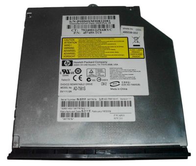 482177-002 HP 8x DVD-RW SATA Super-Multi Double Layer LightScribe 12.7mm Optical Drive