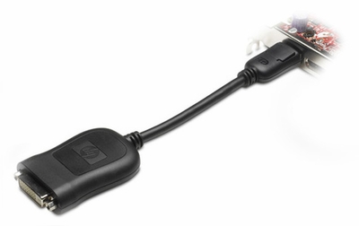 484156-001 HP DisplayPort (DP) to DVI-D Adapter Cable
