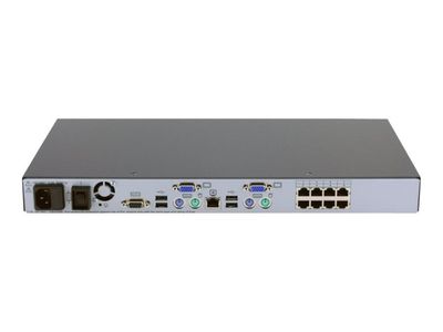 517690-001 HP 0x2x8-Port Analog KVM Server Console Switch PS/2 RJ-45 G2 1U 2 Local Users Stackable