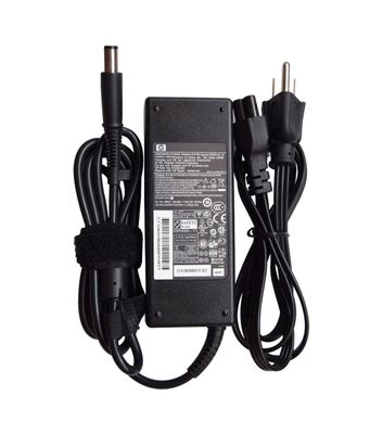 519330-003 HP 90-Watts 100-240VAC 50-60Hz 1.5A 19VDC Smart Pin Slim AC Power Adapter for NC6000/NC8400/NX8400 Series Notebooks