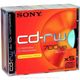 5CDRW700HSD Sony CD-RW 700MB 80min 4x-10x High Speed Jewel Case 5 Pack