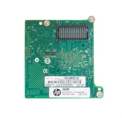 615727-001 HP Quad-Ports RJ-45 1Gbps 10Base-T/100Base-TX/1000Base-T Gigabit Ethernet PCI Express 2.1 x4 Mezzanine Network Adapter