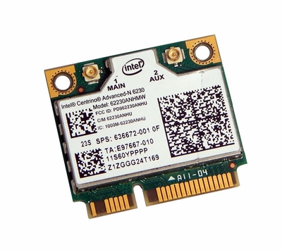 636672-001 HP Advanced-N 6230 Half MiniCard 802.11b/g/n WiFi Wireless Lan (WLAN) Network Adapter with Integrated BlueTooth