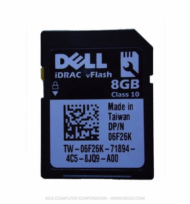 6F26K Dell iDRAC 7 8GB Class 10 vFLASH SD Card for PowerEdge M620 M820 R720 and R730 Servers